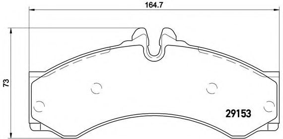 BREMBO - P 50 028 - Комплект тормозных колодок, дисковый тормоз (Тормозная система)