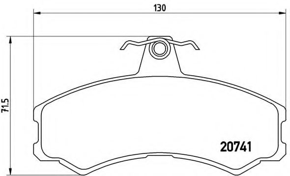 BREMBO - P A6 024 - Комплект тормозных колодок, дисковый тормоз (Тормозная система)