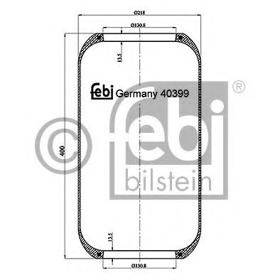 FEBI BILSTEIN - 40399 - Кожух пневматической рессоры (Пневматическая система)