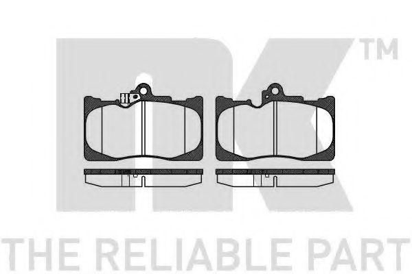 NK - 224573 - Комплект тормозных колодок, дисковый тормоз (Тормозная система)