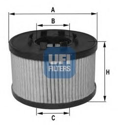 UFI - 25.017.00 - Масляный фильтр (Смазывание)