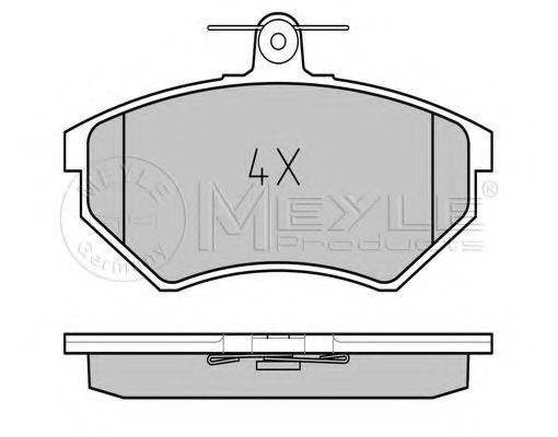 MEYLE - 025 201 6816 - Комплект тормозных колодок, дисковый тормоз (Тормозная система)