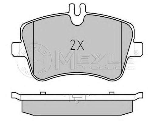 MEYLE - 025 231 4419 - Комплект тормозных колодок, дисковый тормоз (Тормозная система)