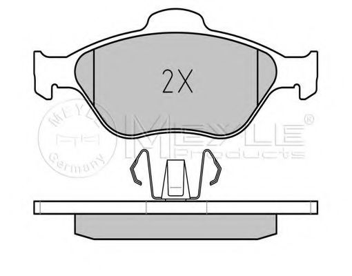 MEYLE - 025 236 0418 - Комплект тормозных колодок, дисковый тормоз (Тормозная система)