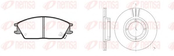 REMSA - 8224.00 - Комплект тормозов, дисковый тормозной механизм (Тормозная система)