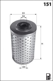 MECAFILTER - ELG5511 - Топливный фильтр (Система подачи топлива)