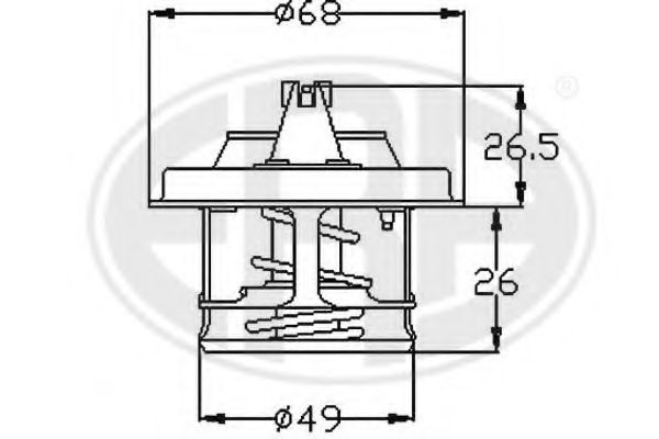 ERA - 350299 - Термостат, охлаждающая жидкость (Охлаждение)