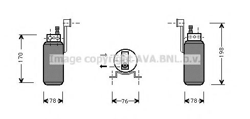 AVA QUALITY COOLING - FDD296 - Осушитель, кондиционер (Кондиционер)