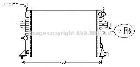 AVA QUALITY COOLING - OLA2296 - Радиатор, охлаждение двигателя (Охлаждение)