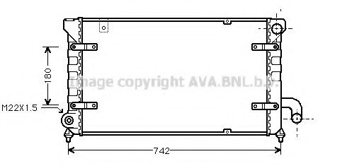 AVA QUALITY COOLING - STA2028 - Радиатор, охлаждение двигателя (Охлаждение)