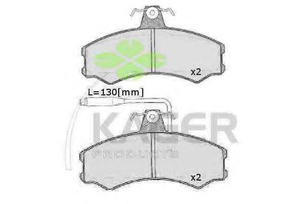 KAGER - 35-0049 - Комплект тормозных колодок, дисковый тормоз