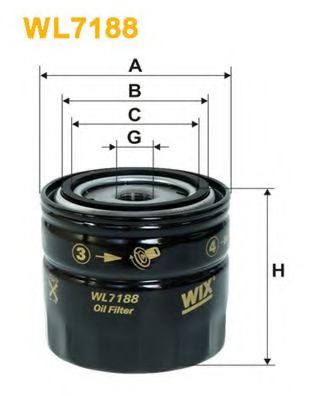 WIX FILTERS - WL7188 - Масляный фильтр (Смазывание)