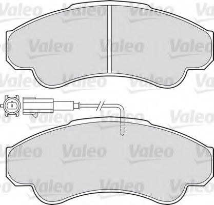 VALEO - 598569 - Комплект тормозных колодок, дисковый тормоз (Тормозная система)