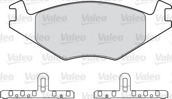 VALEO - 551024 - Комплект тормозных колодок, дисковый тормоз (Тормозная система)