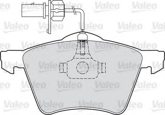 VALEO - 598858 - Комплект тормозных колодок, дисковый тормоз (Тормозная система)