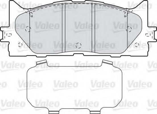 VALEO - 598890 - Комплект тормозных колодок, дисковый тормоз (Тормозная система)