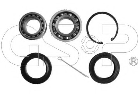 GSP - GK0910 - Комплект подшипника ступицы колеса (Подвеска колеса)