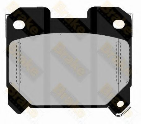 BRAKE ENGINEERING - PA1407 - Комплект тормозных колодок, дисковый тормоз (Тормозная система)