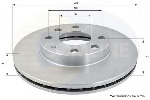 COMLINE - ADC1008V - Тормозной диск (Тормозная система)