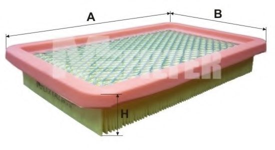 MFILTER - K 412 - Воздушный фильтр (Система подачи воздуха)