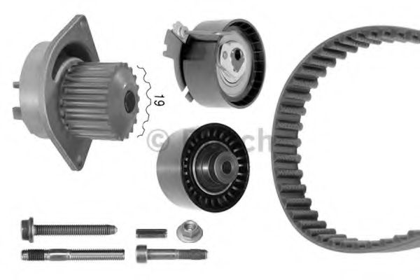 BOSCH - 1 987 948 711 - Водяной насос + комплект зубчатого ремня (Охлаждение)