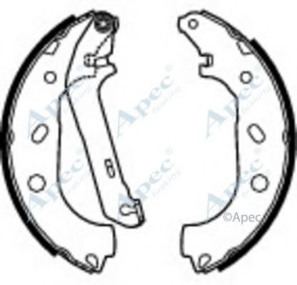 APEC BRAKING - SHU658 - Комплект тормозных колодок (Тормозная система)