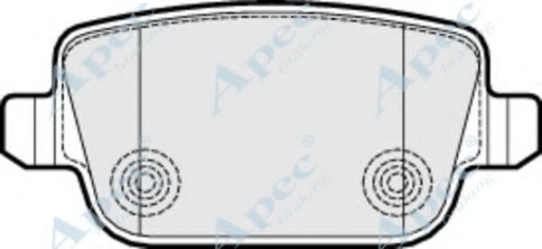 APEC BRAKING - PAD1532 - Комплект тормозных колодок, дисковый тормоз (Тормозная система)