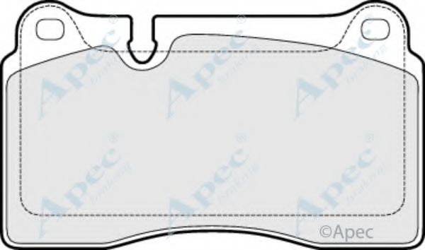 APEC BRAKING - PAD1508 - Комплект тормозных колодок, дисковый тормоз (Тормозная система)