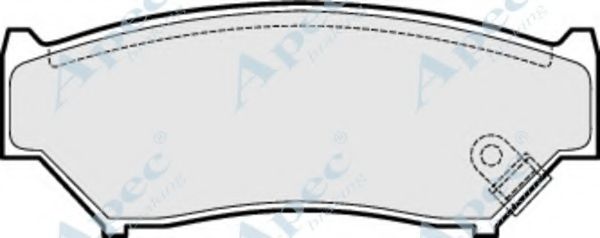 APEC BRAKING - PAD1520 - Комплект тормозных колодок, дисковый тормоз (Тормозная система)