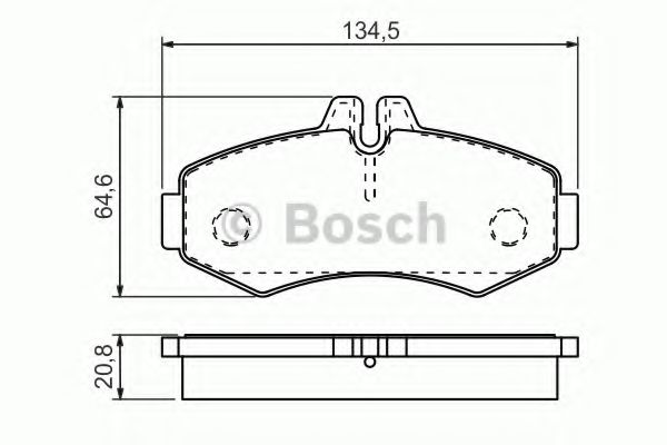 BOSCH - 0 986 494 451 - Комплект тормозных колодок, дисковый тормоз (Тормозная система)