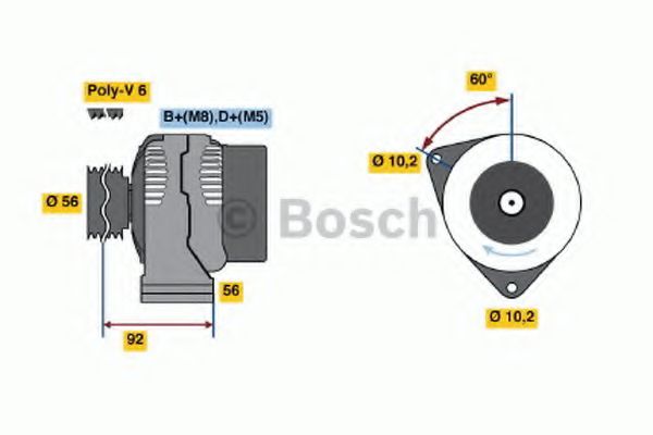 BOSCH - 0123510074 - Регулятор генератора