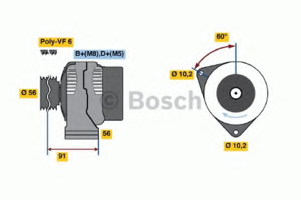 BOSCH - 0 123 520 010 - Генератор (Генератор)