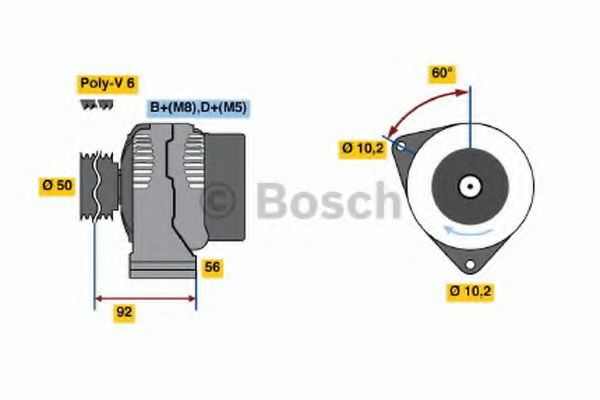 BOSCH - 0 123 520 006 - Генератор (Генератор)