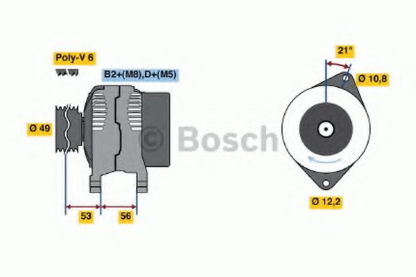 BOSCH - 0 986 046 090 - Генератор (Генератор)