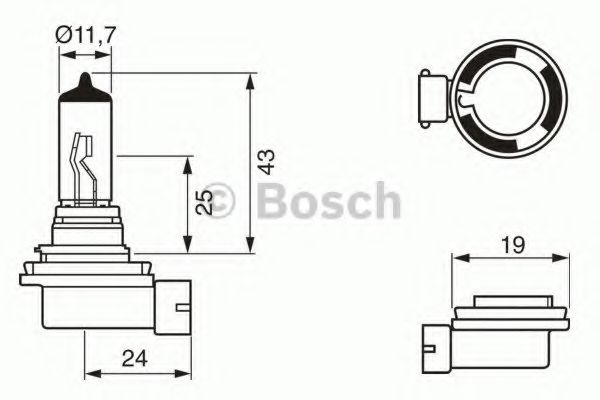 BOSCH - 1 987 302 084 - Лампа накаливания, фара дальнего света (Освещение)