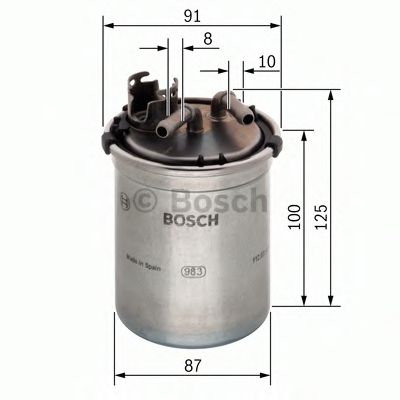 BOSCH - 0 450 906 426 - Топливный фильтр (Система подачи топлива)