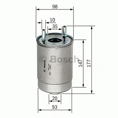 BOSCH - F 026 402 067 - Топливный фильтр (Система подачи топлива)