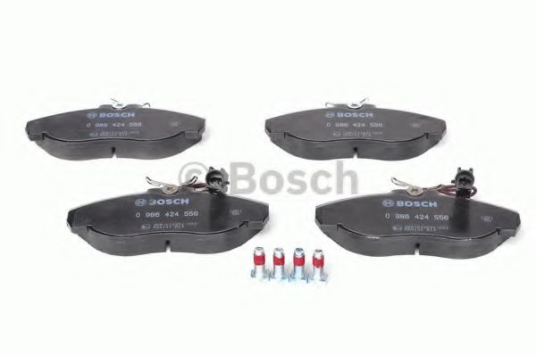 BOSCH - 0 986 424 556 - Комплект тормозных колодок, дисковый тормоз (Тормозная система)