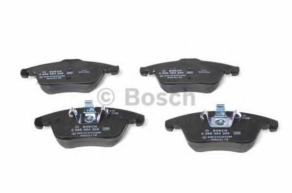 BOSCH - 0 986 494 209 - Комплект тормозных колодок, дисковый тормоз (Тормозная система)