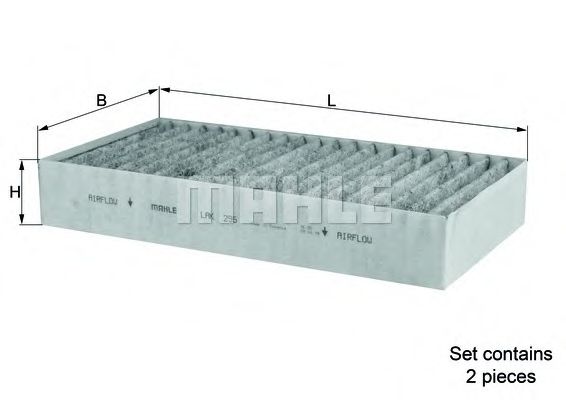 KNECHT - LAK 295/S - Фильтр, воздух во внутренном пространстве (Отопление / вентиляция)