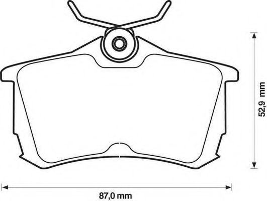 JURID - 572478J - Комплект тормозных колодок, дисковый тормоз (Тормозная система)