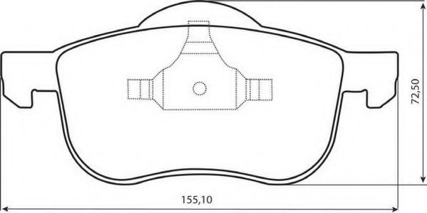 JURID - 573003J - Комплект тормозных колодок, дисковый тормоз (Тормозная система)