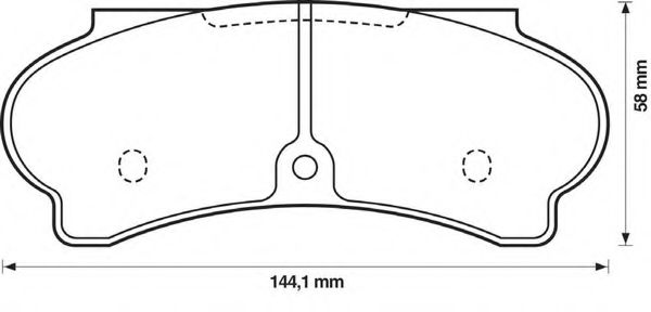 BENDIX - 571217B - Комплект тормозных колодок, дисковый тормоз