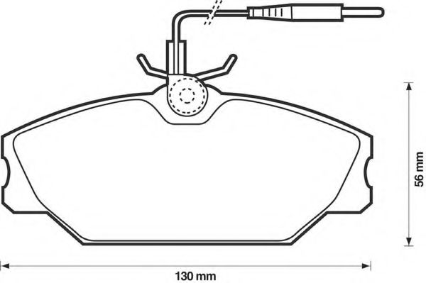 BENDIX - 571476B - Комплект тормозных колодок, дисковый тормоз