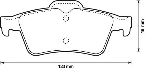 BENDIX - 573018B - Комплект тормозных колодок, дисковый тормоз