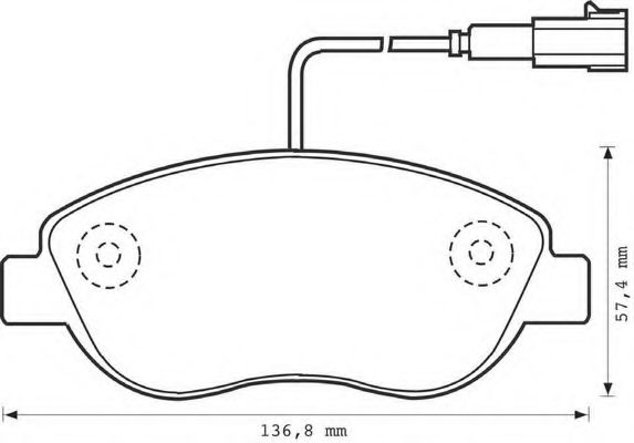 BENDIX - 573075B - Комплект тормозных колодок, дисковый тормоз