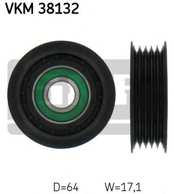 SKF - VKM 38132 - Паразитный / ведущий ролик, поликлиновой ремень (Ременный привод)