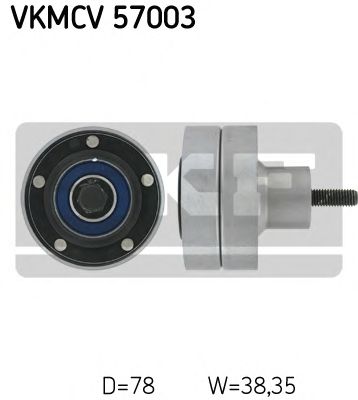 SKF - VKMCV 57003 - Паразитный / ведущий ролик, поликлиновой ремень (Ременный привод)