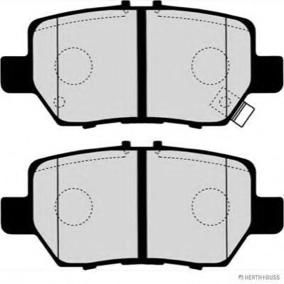 HERTH+BUSS JAKOPARTS - J3614018 - Комплект тормозных колодок, дисковый тормоз (Тормозная система)