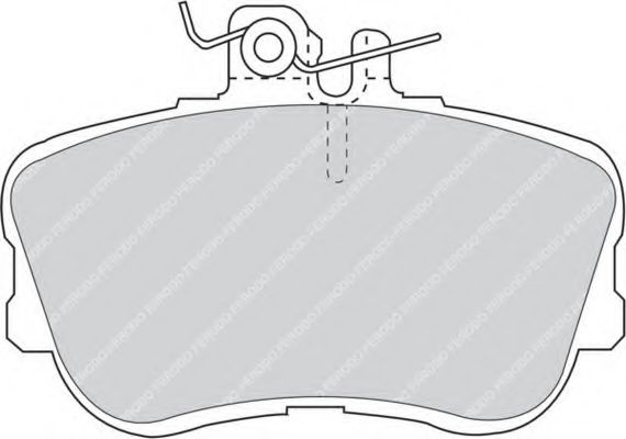 FERODO - FDB854 - Комплект тормозных колодок, дисковый тормоз (Тормозная система)